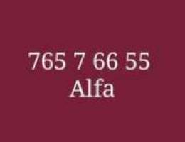 Alfa number