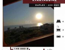 Duplex with a sea view in Kfaryassine, 200...