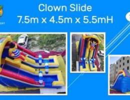 Clown Slide Inflatable Game