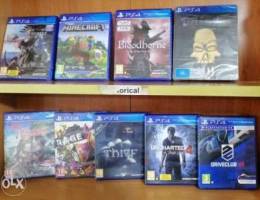 Ps4 games sealed(new) and used