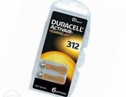 Duracell 312 hearing aid batteries