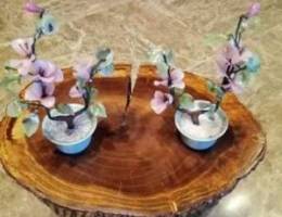 Antic pairs jade flower vase handmade Ø¬ÙˆØ² ...