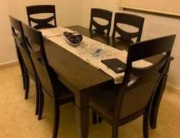 dining room with 6 chairs. price 140$
