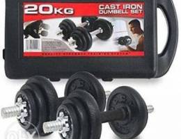 New 20kg Cast Iron Dumbb set