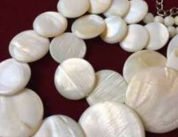 Round Coin White Natural Shell Necklace/1$...