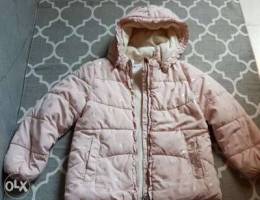 H&M pink winter jacket size 5 till 8