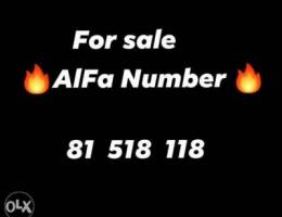 For sale special alfa Number 400.000L.L