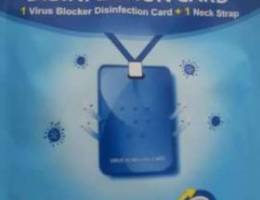 Virus blocker disinfection card