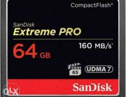 SanDisk Extreme Pro 64 GB 160 MB/s Compact...