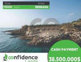 3500$/SQM Beachfront Land in Berbara 11000...