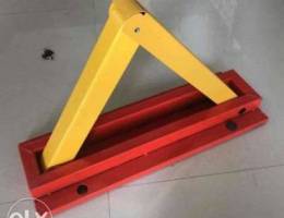 Folding parking barrier triangular metal l...