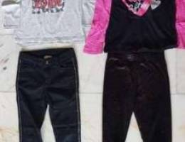 4 tshirts, black glitter jeans, glitter le...