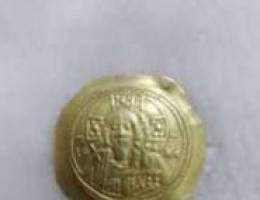 Ancient Jesus Christ Byzantine Gold Coin C...