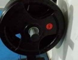 Gym rubber coated plates