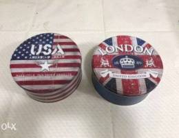 Tin round boxes