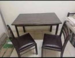 1 table with 4 chairs