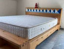 Hand made design bed with or without mattr...