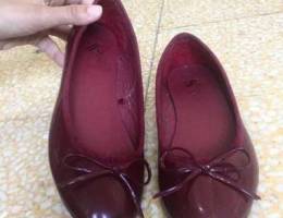 Preowned Ballerina burgundy Flats size 36 ...