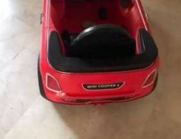 Red car with remote control