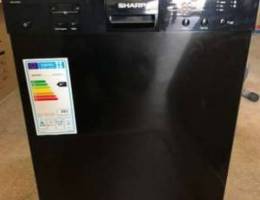 Ø¬Ù„Ø§ÙŠØ© Ø´Ø§Ø±Ø¨ Ù„ÙˆÙ† Ø§Ø³ÙˆØ¯ sharp dishwasher black