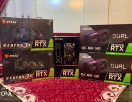 RTX 3070 â€” 3 fan â€” 2 fan msi evga asus