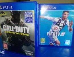 Call of duty & fifa 19 ps4