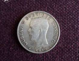 Sweden 1940 Silver krona