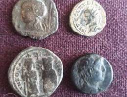Set of 4 Amazing Authentic Ancient Coins