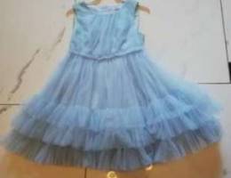 Girl light blue dress
