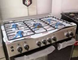 Gaz stove/5eyes stainless-New