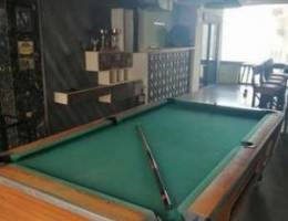 Billiard table and bb foot