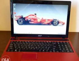 Acer aspire brick/red beautiful laptop