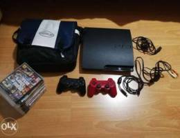 PS3 + 2 controller + 9 games + PS3 Bag