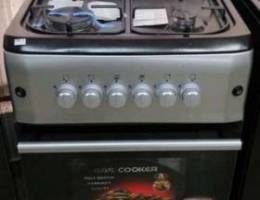 Gas/oven 4 eyes silver-white (1 yr guarant...