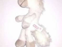 Nici SEATED white AND grey HORSE TEDDY 16c...