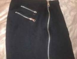 Skirt classic black with zipper